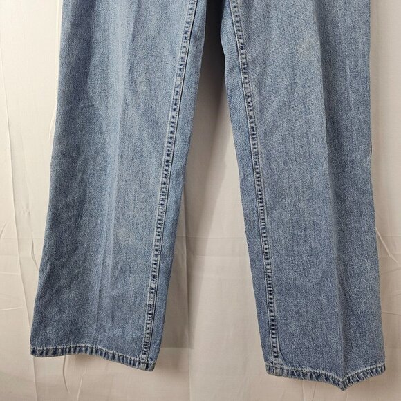 Vintage Levis 966 Jeans Womens 10M 31x30 Wide-Leg Light Baggy Red Tab 90s Y2K - Picture 8 of 14